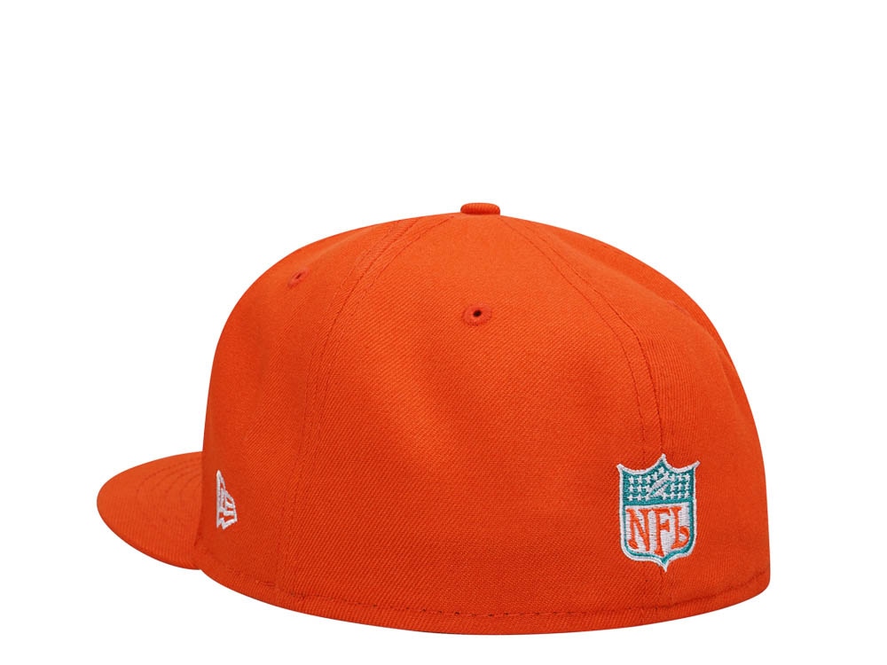 New Era Miami Dolphins 40th Anniversary Orange Edition 59Fifty Fitted Gorra