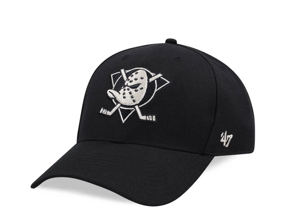 47Brand Anaheim Ducks Black Fisherman Camo MVP Snapback Gorra