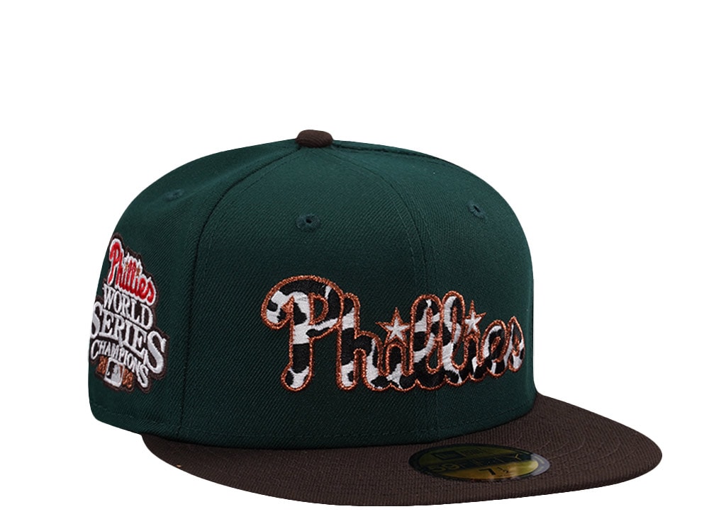 New Era Philadelphia Phillies World Series 2008 Dark Green Two Tone Edition 59Fifty Fitted Gorra