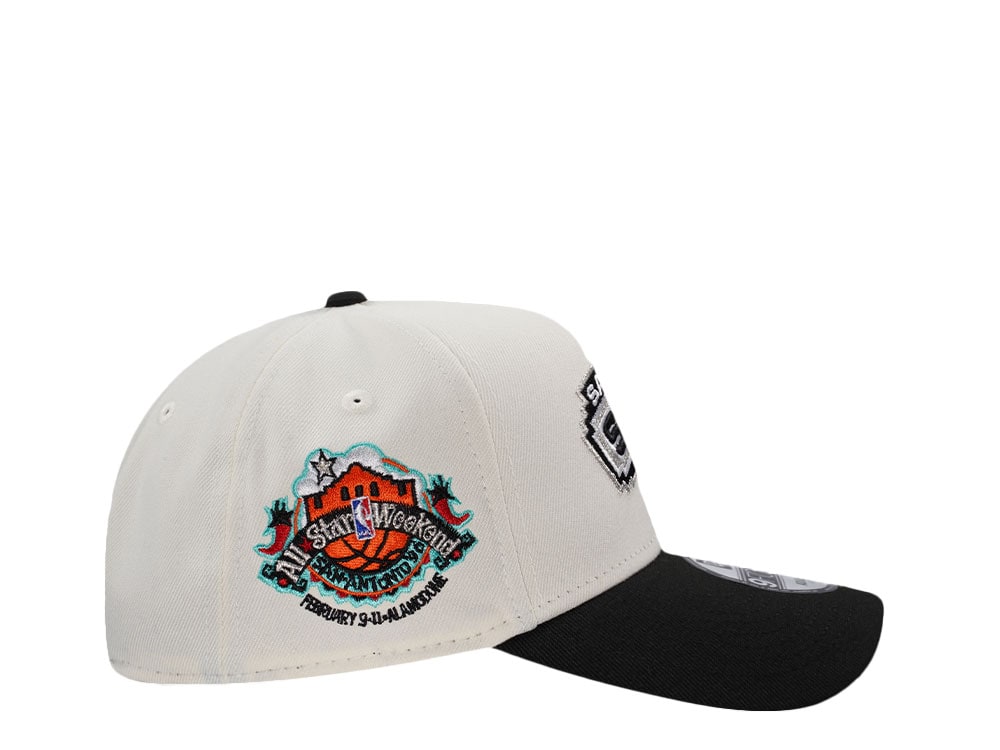 New Era San Antonio Spurs All Star Game 1996 Chrome Two Tone Edition 9Forty A Frame Snapback Gorra