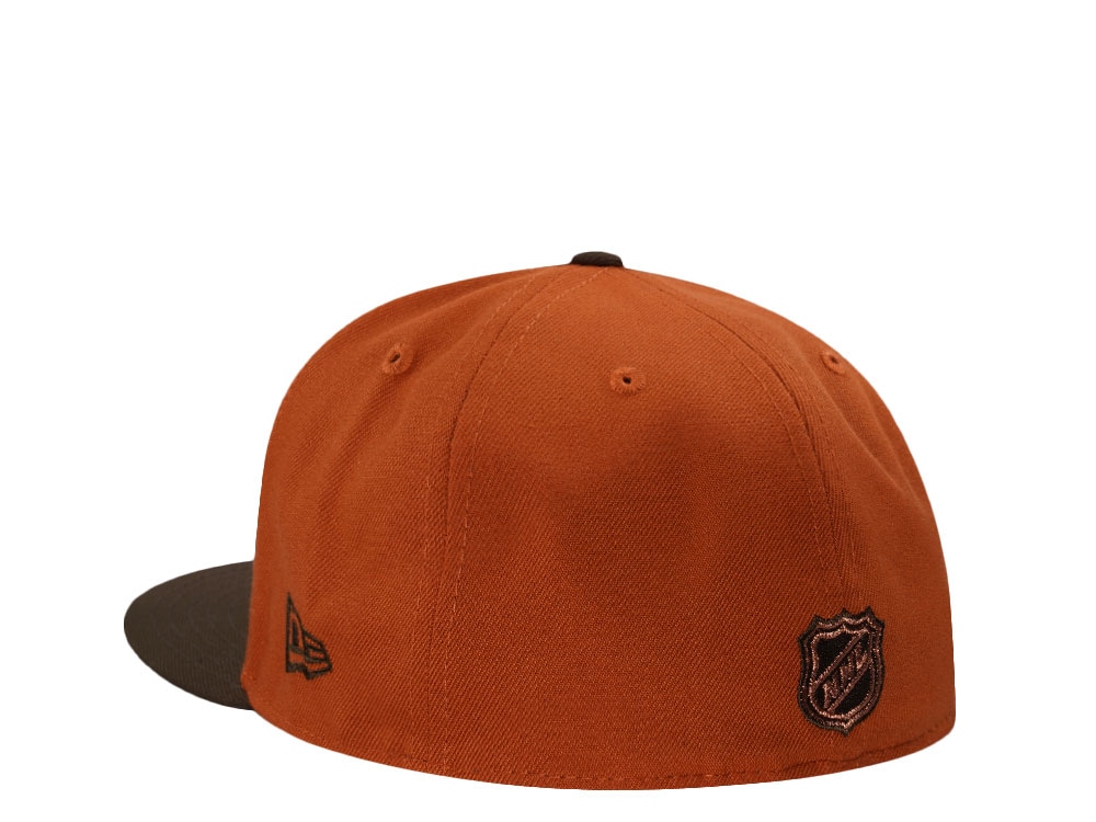 New Era Edmonton Oilers 25th Anniversary Dia De Los Muertos Walnut Prime Edition 59Fifty Fitted Gorra