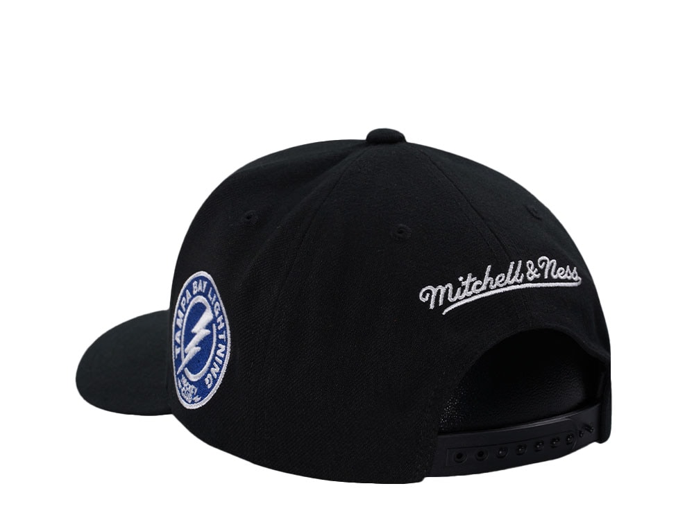 Mitchell & Ness Tampa Bay Lightning Pro Crown Fit Vintage Black Snapback Gorra