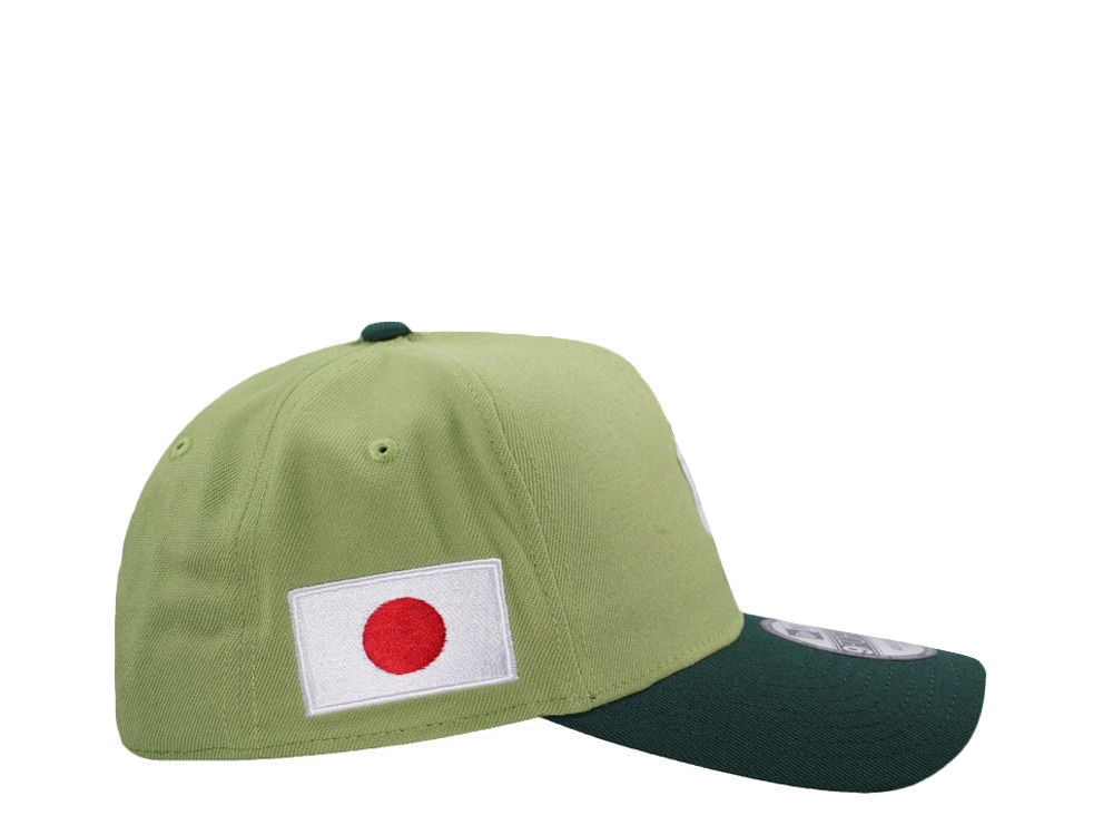 New Era Los Angeles Dodgers Japan Lucky Cat Matcha Two Tone Edition 9Forty A Frame Snapback Gorra