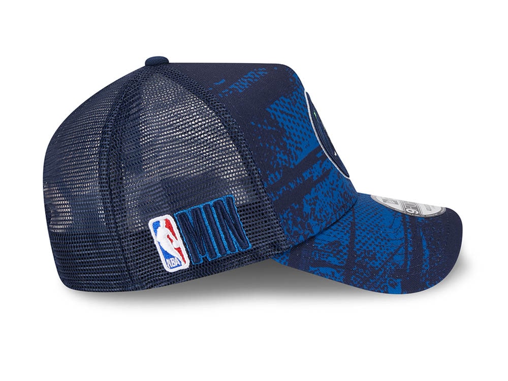 New Era Minnesota Timberwolves NBA Tip Off 2024 Trucker 9Forty A Frame Snapback Gorra