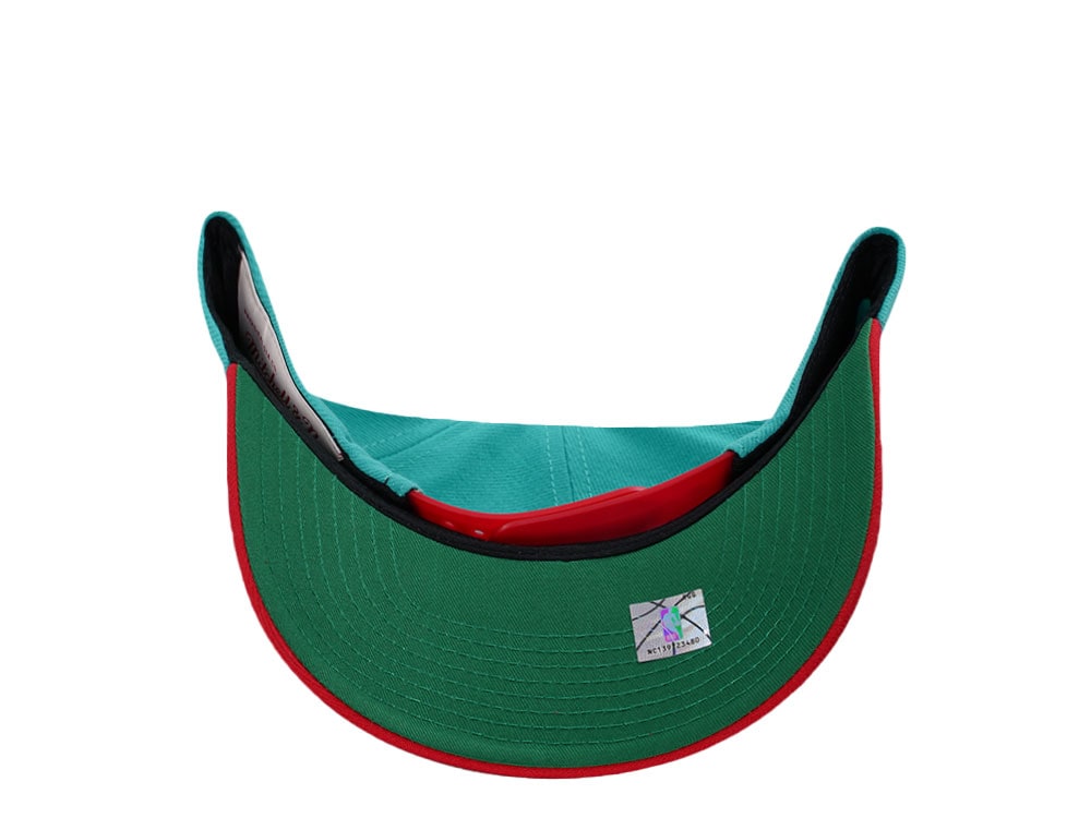 Mitchell & Ness Vancouver Grizzlies Hardwood Classic Pro Crown Fit Teal Snapback Gorra