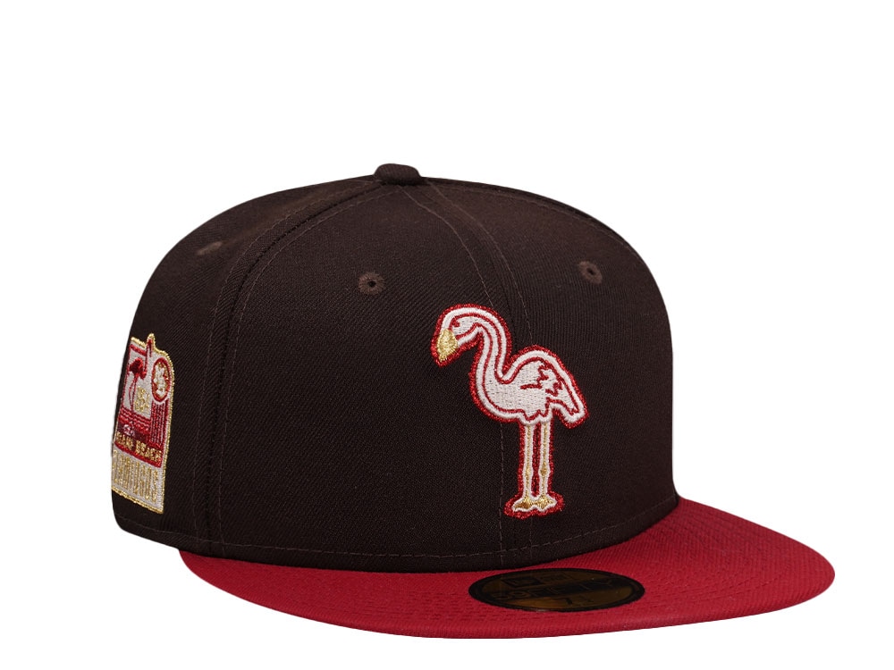New Era Miami Beach Flamingos Burnt Two Tone Edition 59Fifty Fitted Gorra