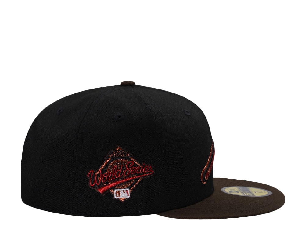 New Era Atlanta Braves World Series 1995 Black Two Tone Edition 59Fifty Fitted Gorra