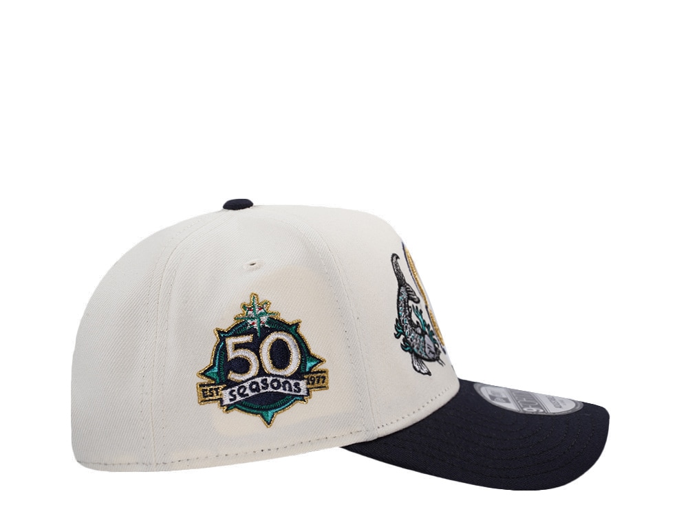 New Era Seattle Mariners 50th Anniversary Koi Chrome Two Tone Edition 9Forty A Frame Snapback Gorra