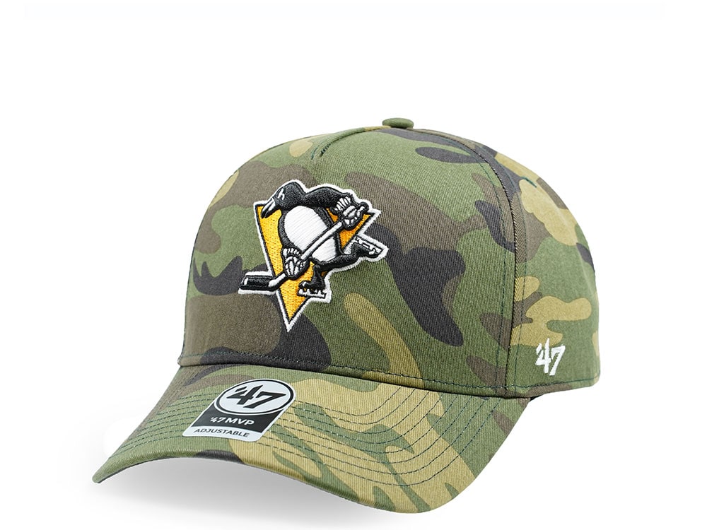 47Brand Pittsburgh Penguins Camo Grove Classic DT Snapback Gorra