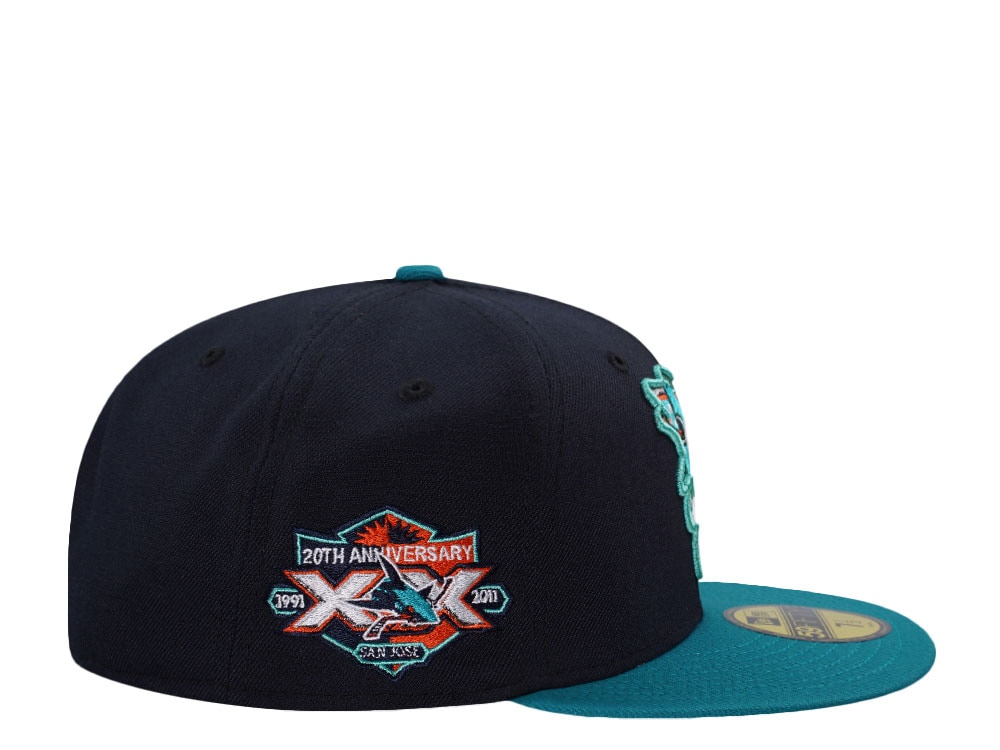 New Era San Jose Sharks 20th Anniversary Two Tone Prime Edition 59Fifty Fitted Gorra