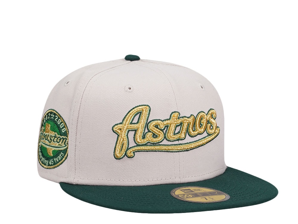 New Era Houston Astros 45th Anniversary Stone Gold Two Tone Edition 59Fifty Fitted Gorra