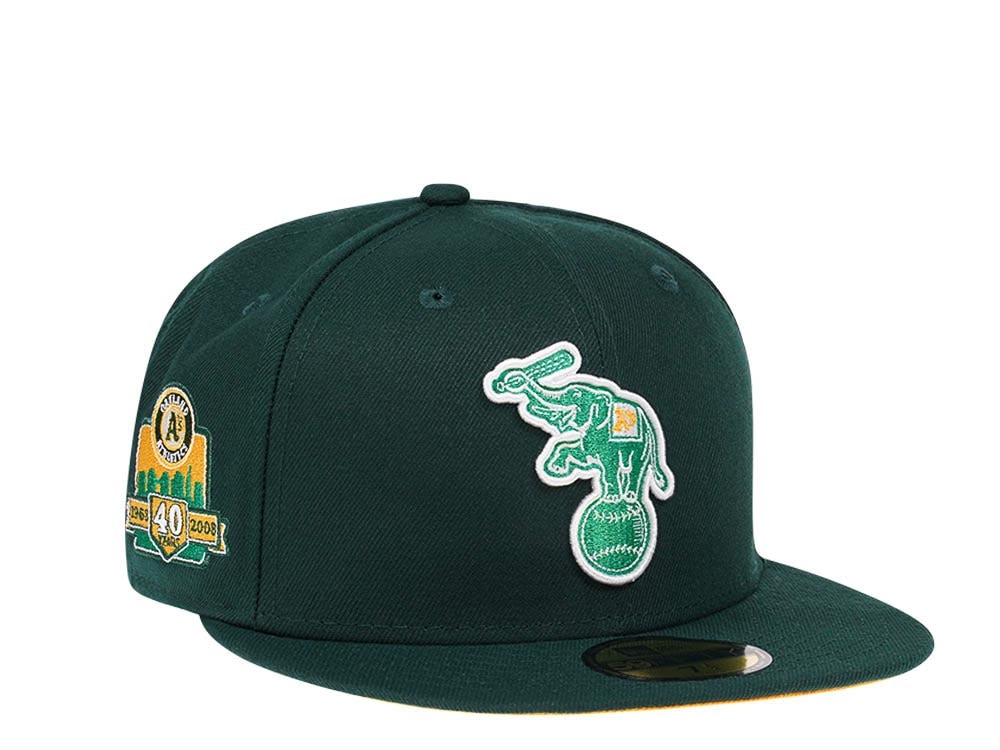 New Era Oakland Athletics 40th Anniversary Dark Green Color Team Edition 59Fifty Fitted Gorra