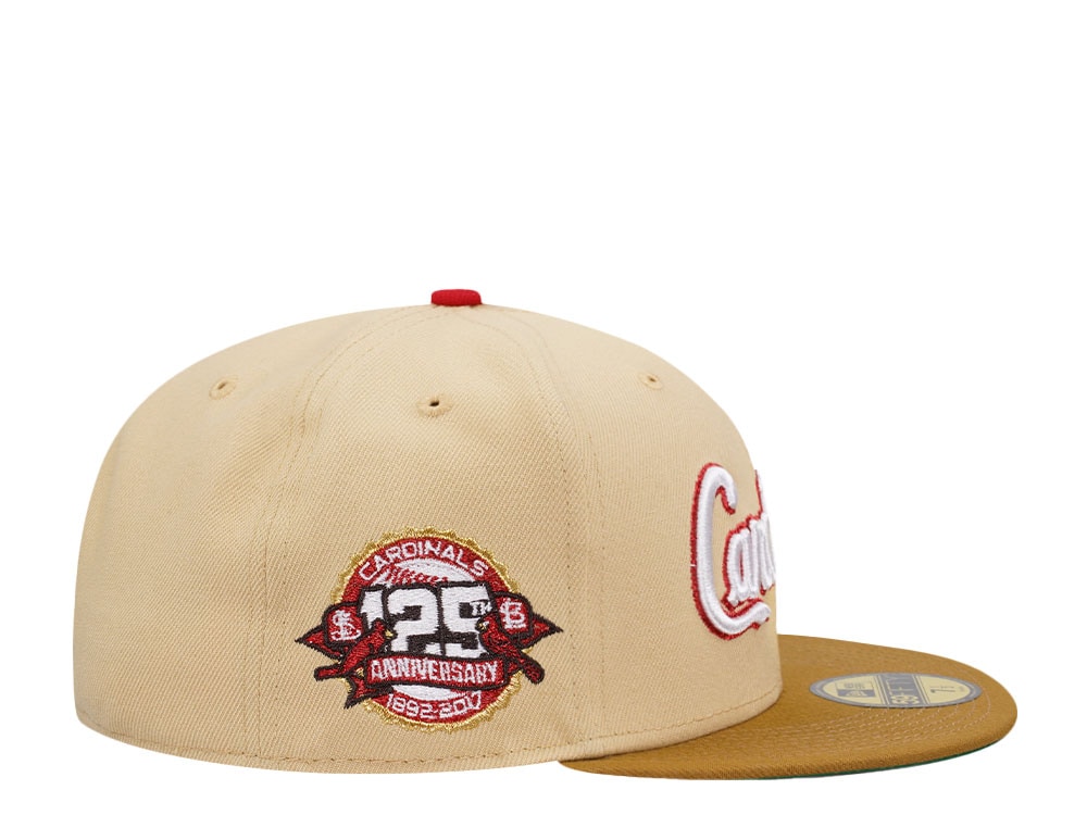 New Era St. Louis Cardinals 125th Anniversary Vegas Two Tone Edition 59Fifty Fitted Gorra