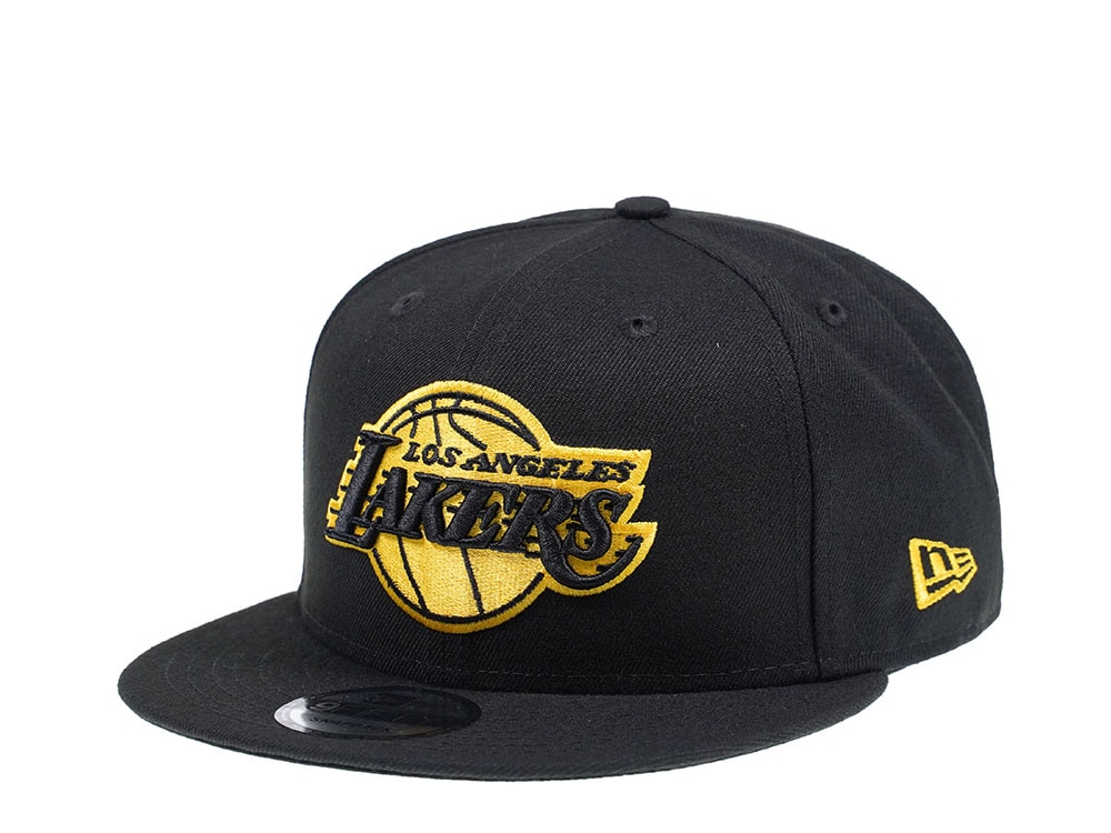 New Era Los Angeles Lakers Black and Yellow Edition 9Fifty Snapback Gorra