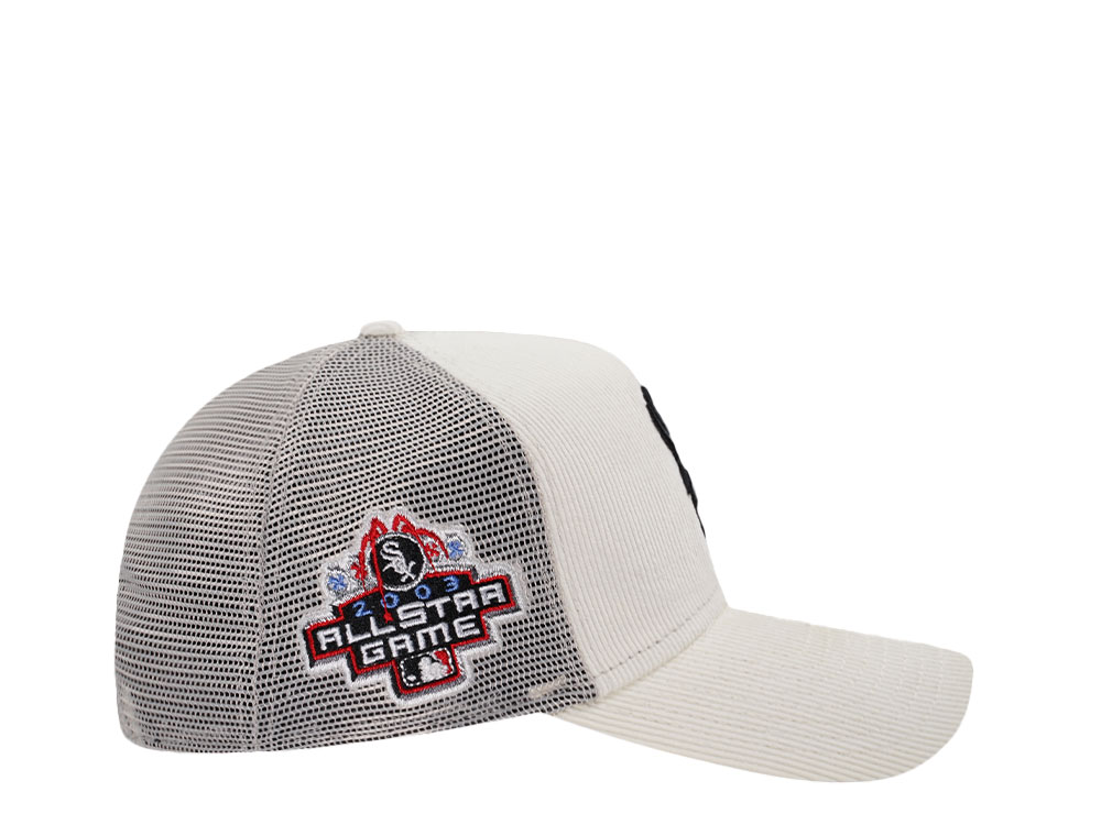 New Era Chicago White Sox All Star Game 2003 Chrome Corduroy Prime Trucker 9Forty A Frame Snapback Gorra
