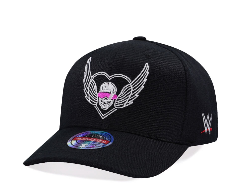 Mitchell & Ness Wrestlemania WWE Bret Hitman Hart Classic Red Stretch Snapback Gorra
