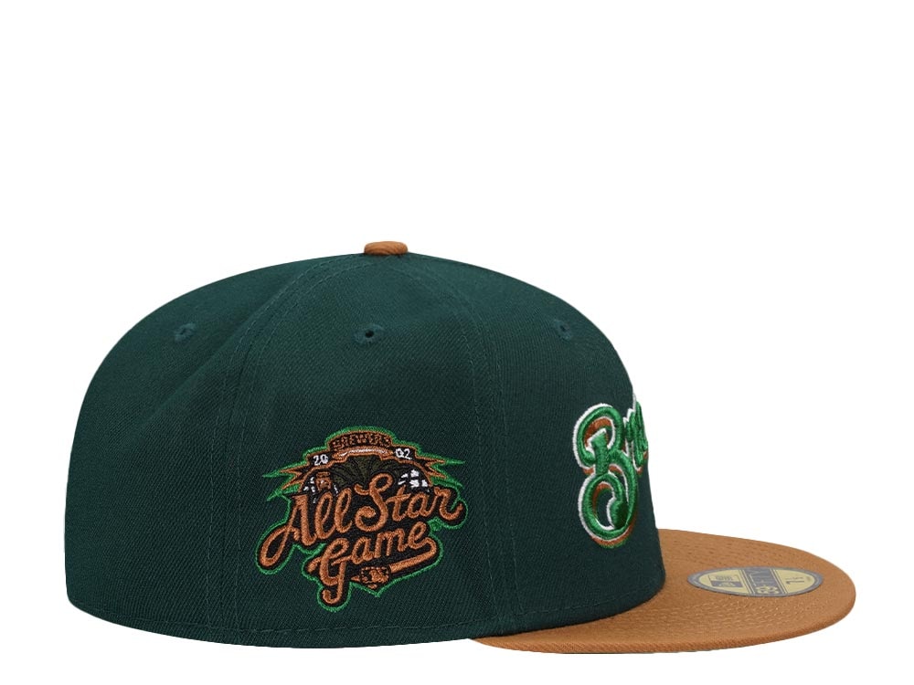 New Era Milwaukee Brewers All Star Game 2002 Pale Ale Two Tone Edition 59Fifty Fitted Gorra