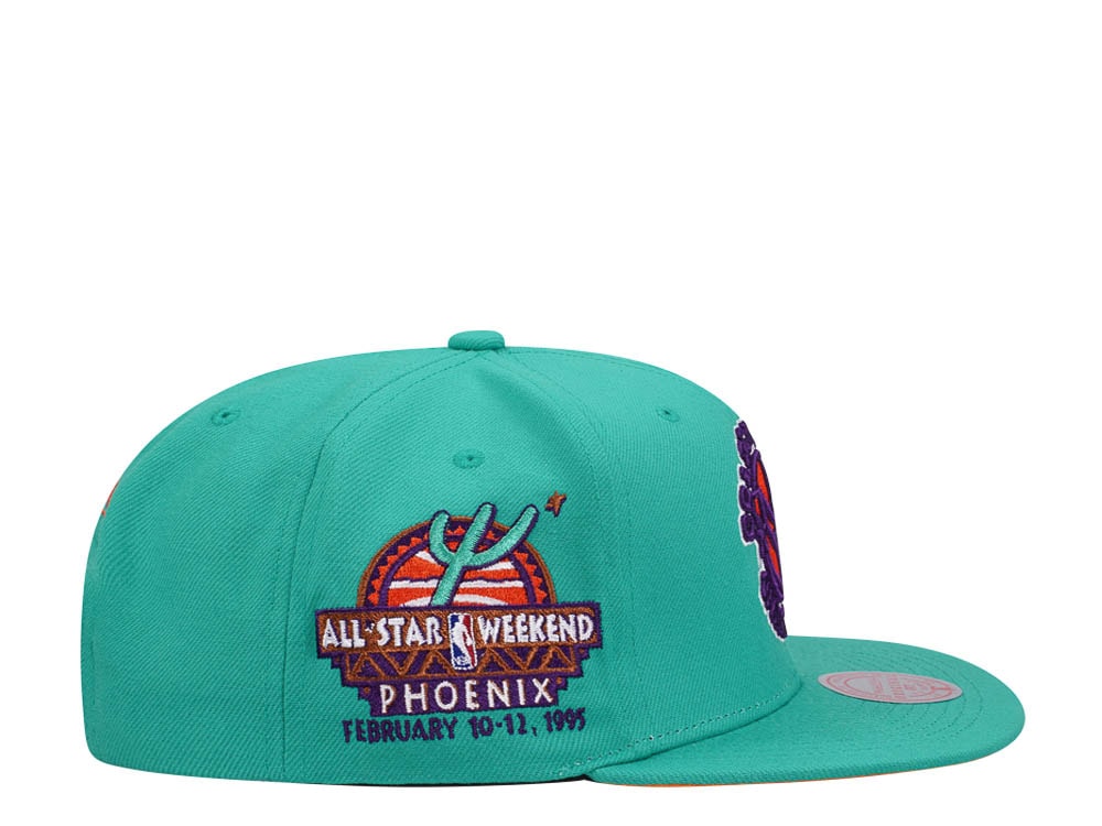 Mitchell & Ness Golden State Warriors Desert Green Hardwood Classic All Star Weekend Snapback Gorra