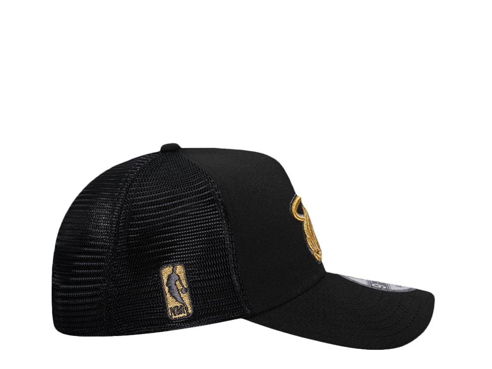 New Era Miami Heat Black Gold Classic Trucker Edition A Frame 9Forty Gorra