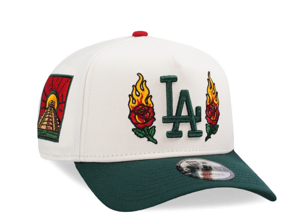 New Era Los Angeles Dodgers Burning Rose Chrome Two Tone Edition 9Forty A Frame Snapback Gorra