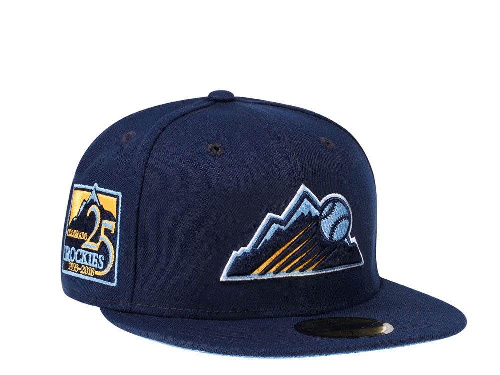 New Era Colorado Rockies 25th Anniversary Glacier Blue Edition 59Fifty Fitted Gorra
