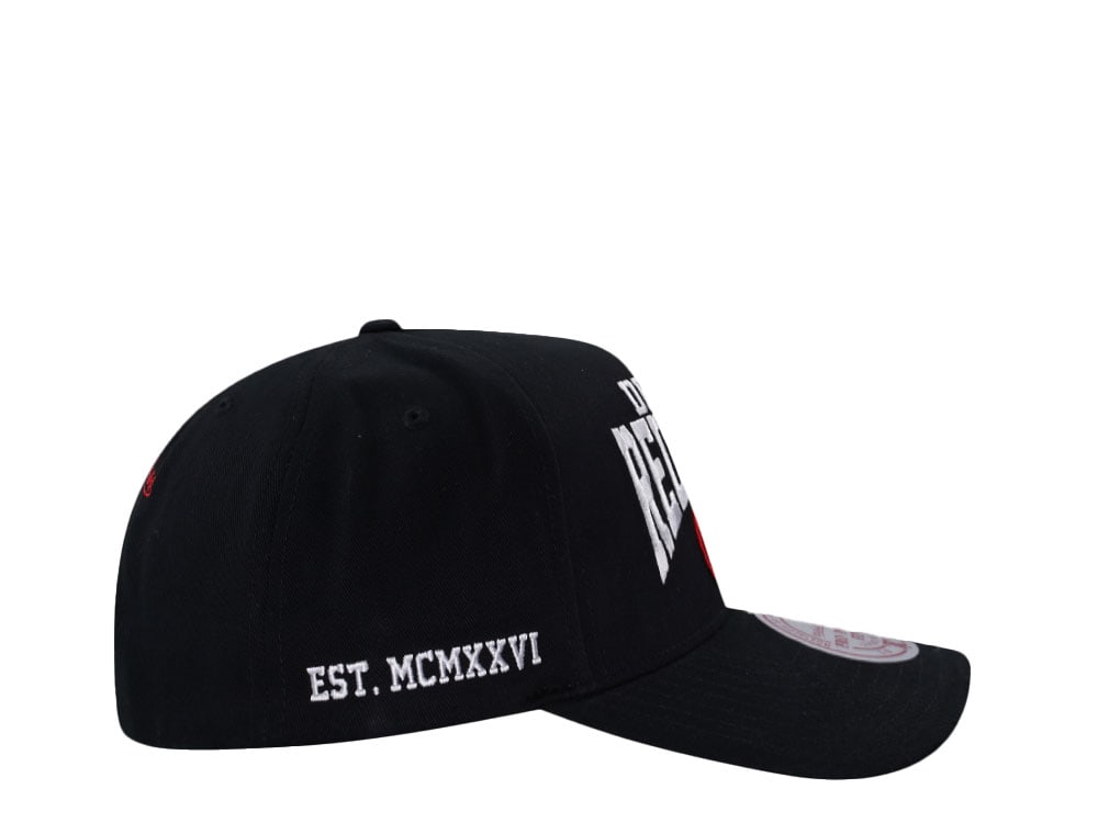 Mitchell & Ness Detroit Red Wings Black Pro Pinch Fit Snapback Gorra