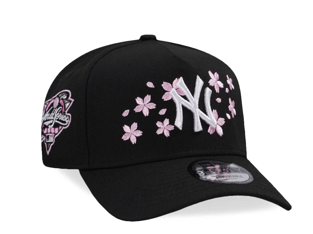 New Era New York Yankees World Series 2000 Cherry Blossom Black Pink Edition 9Forty A Frame Snapback Gorra