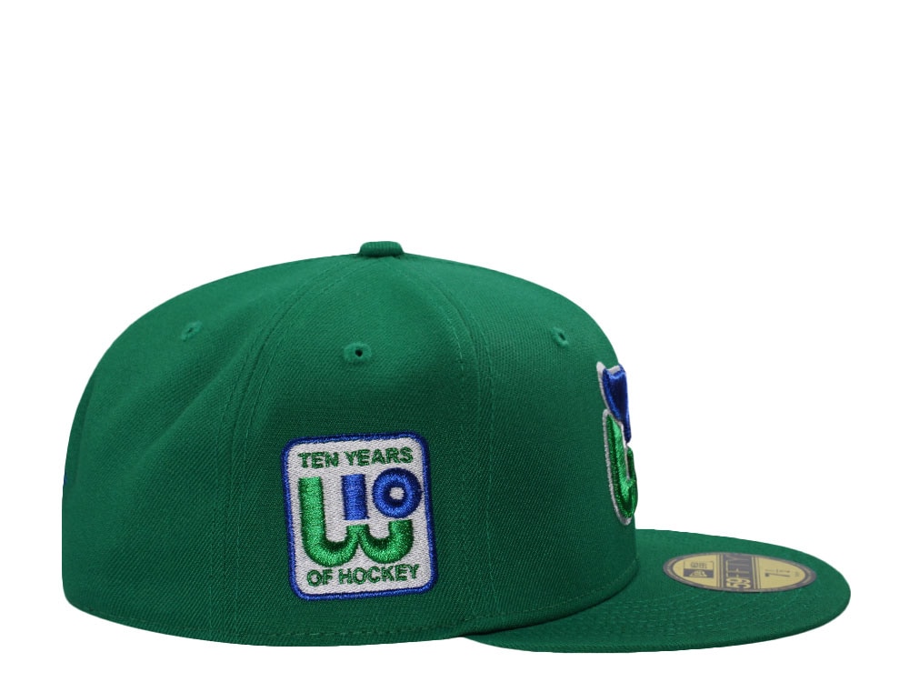 New Era Hartford Whalers 10th Anniversary Green Edition 59Fifty Fitted Gorra