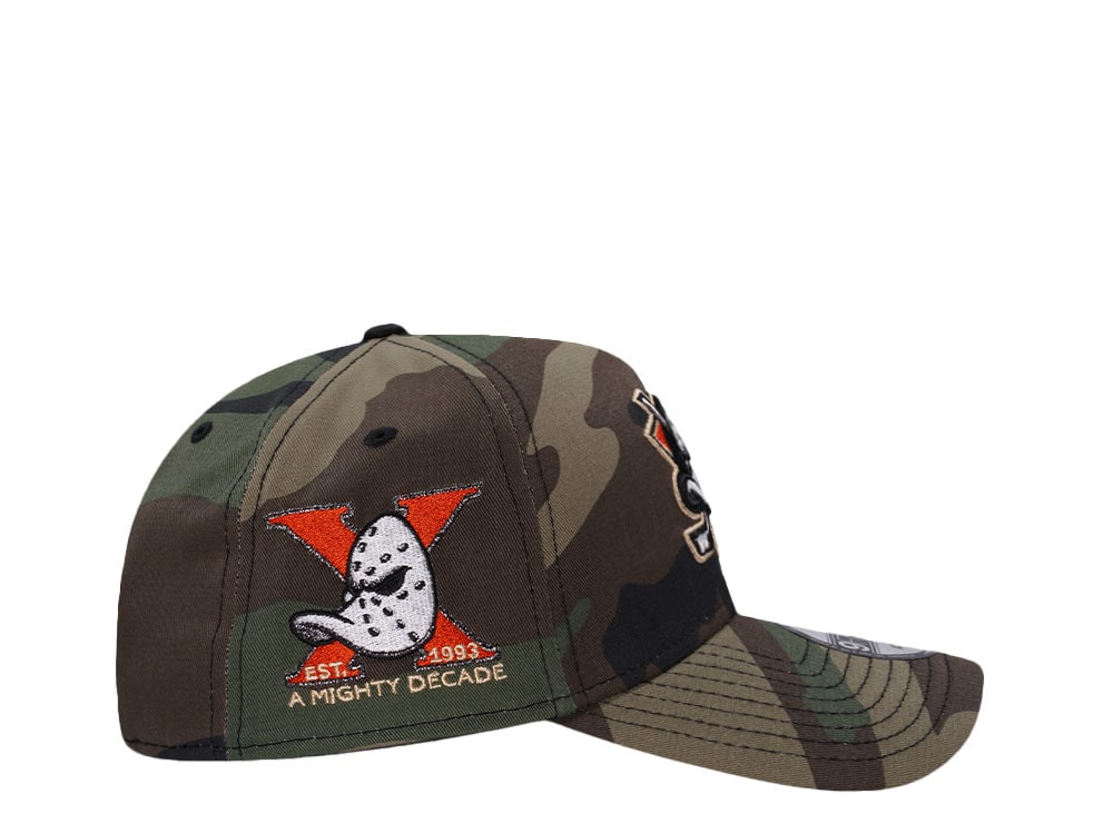 New Era Anaheim Ducks 10th Anniversary Woodland Camo Prime Edition 9Forty A Frame Snapback Gorra
