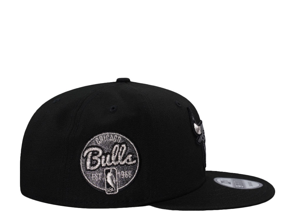 New Era Chicago Bulls Metallic Black Prime Edition 9Fifty Snapback Gorra