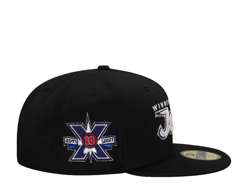 New Era Winnipeg Jets 10th Anniversary Black Prime Edition 59Fifty Fitted Gorra