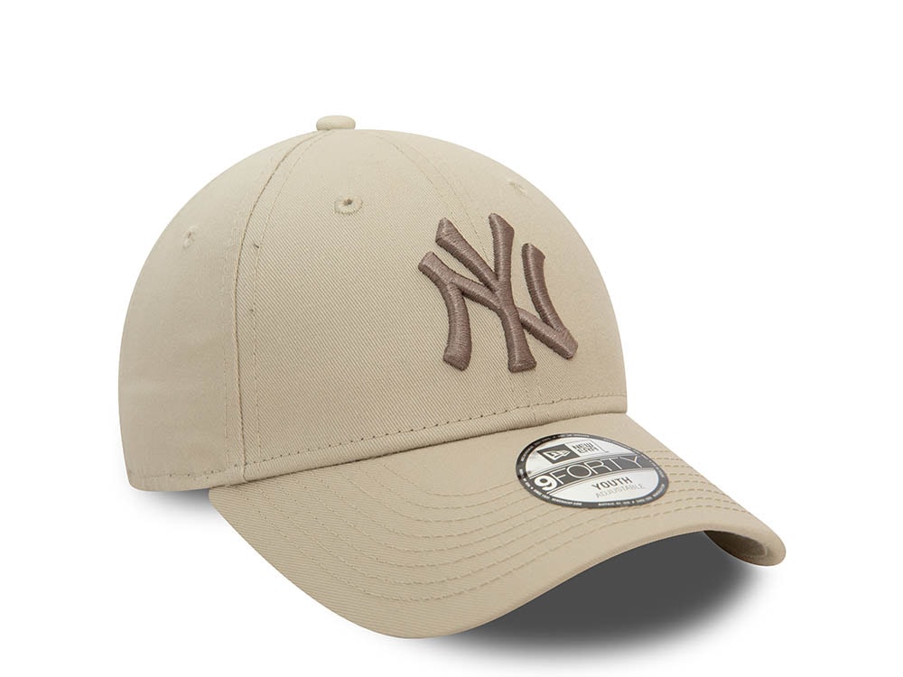 New Era New York Yankees League Essential Kids Stone 9Forty Strapback Gorra