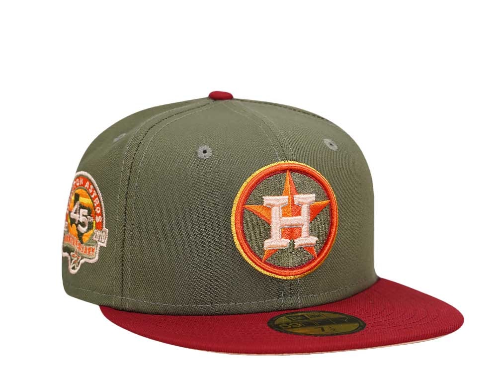 New Era Houston Astros 45th Anniversary Olive Two Tone Edition 59Fifty Fitted Gorra
