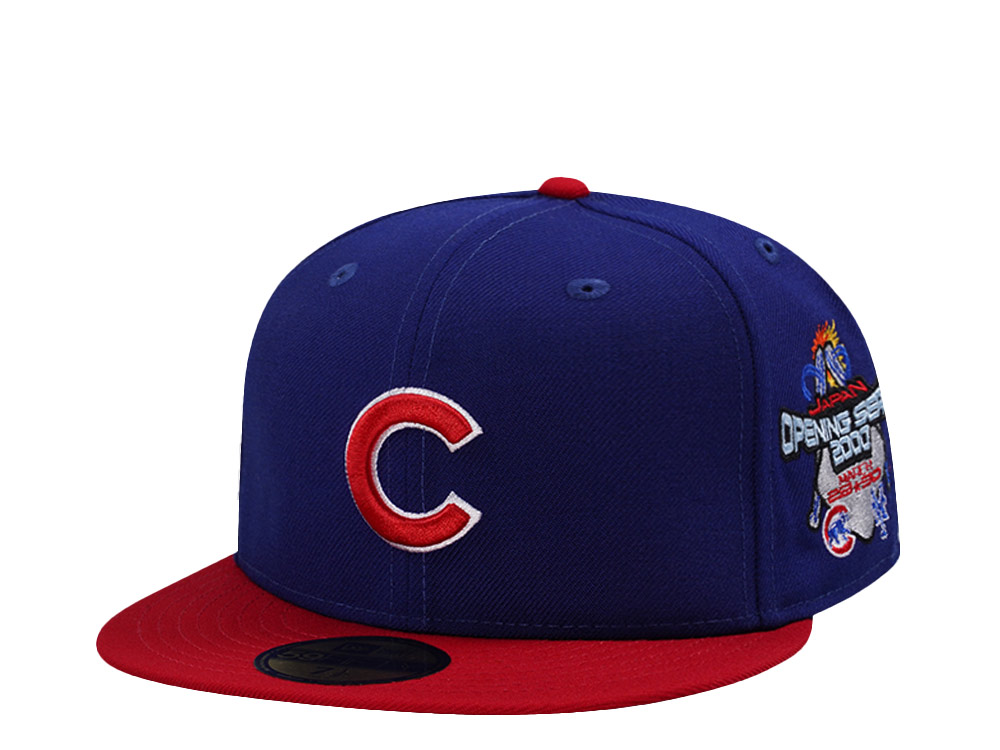 New Era Chicago Cubs Japan Opening Series 2000 Wool Blue Two Tone Edition 59Fifty Fitted Gorra