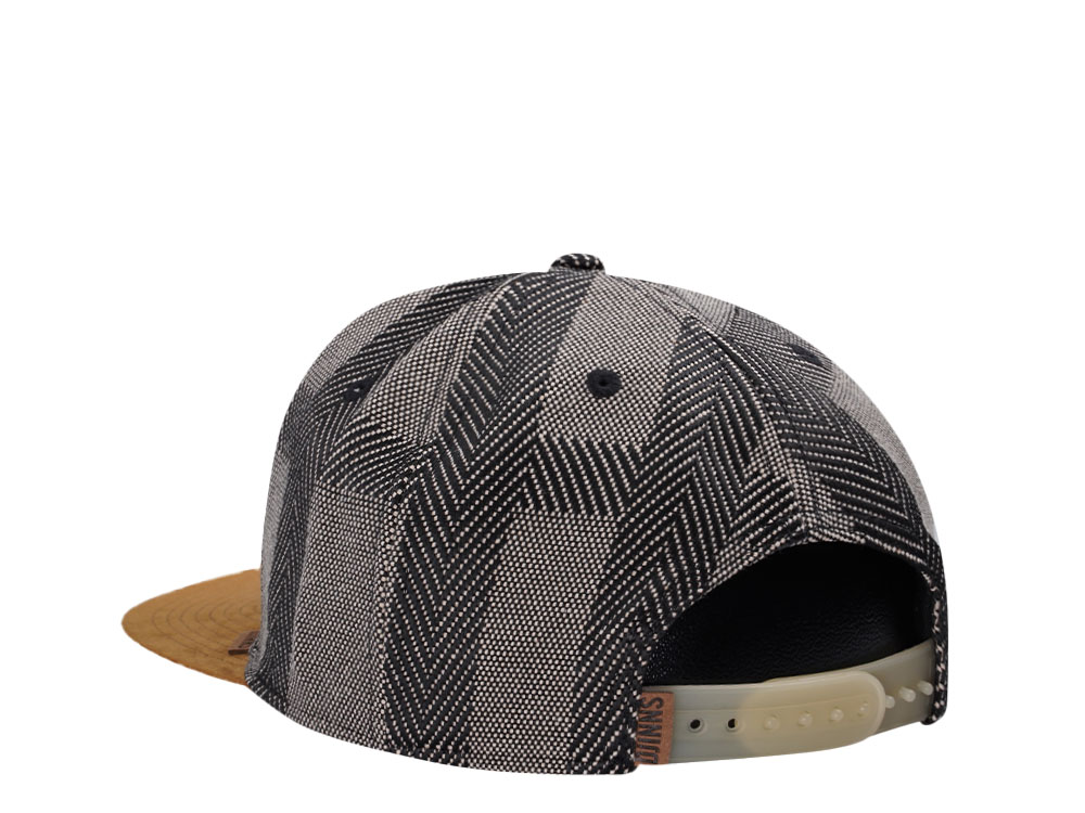 Djinns Hermecheck Gray 6 Panel Snapback Gorra