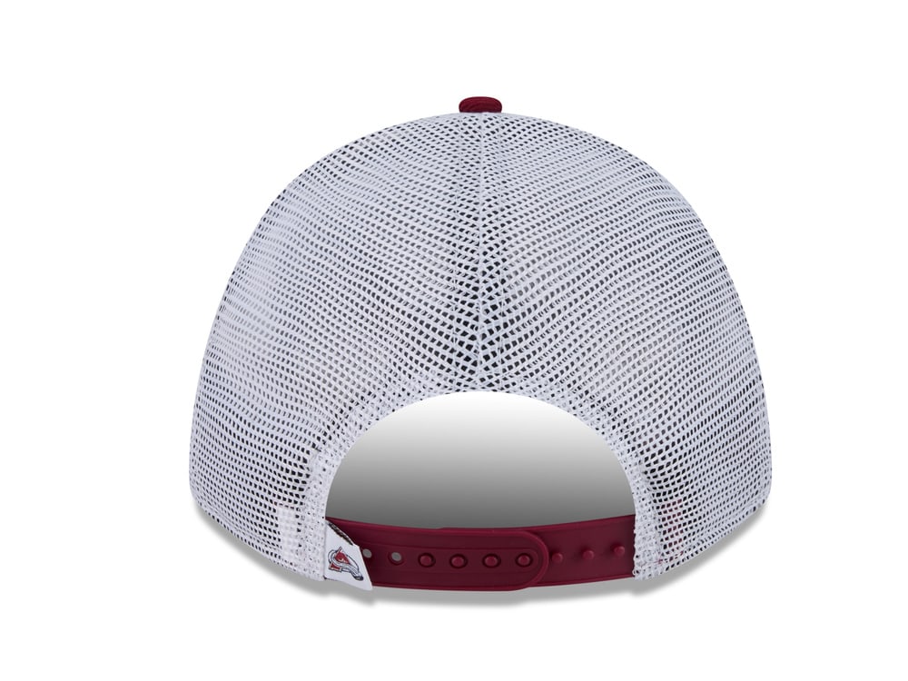 New Era Colorado Avalanche Official Team Color Edition 9Forty M Crown A Frame Trucker Snapback Gorra