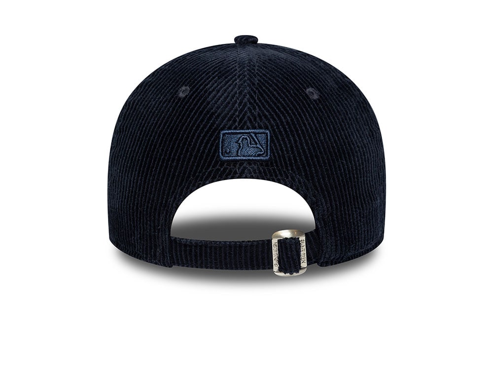 New Era New York Yankees Navy Corduroy 9Forty M Crown Strapback Gorra