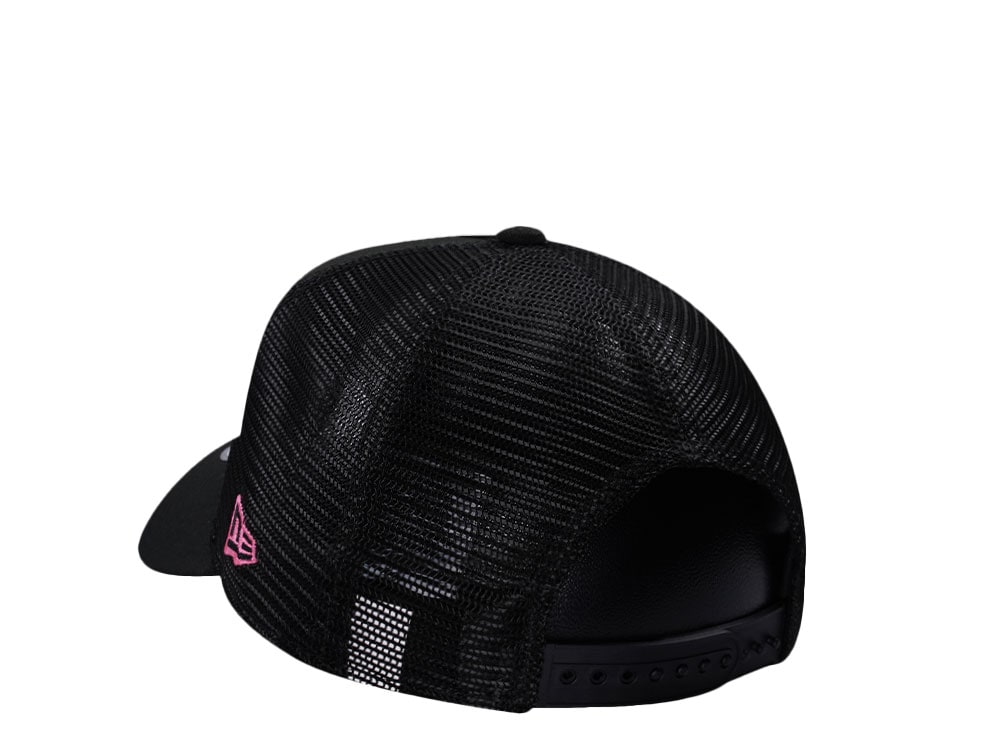 New Era Miami Heat Black Prime Edition 9Forty A Frame Trucker Snapback Gorra