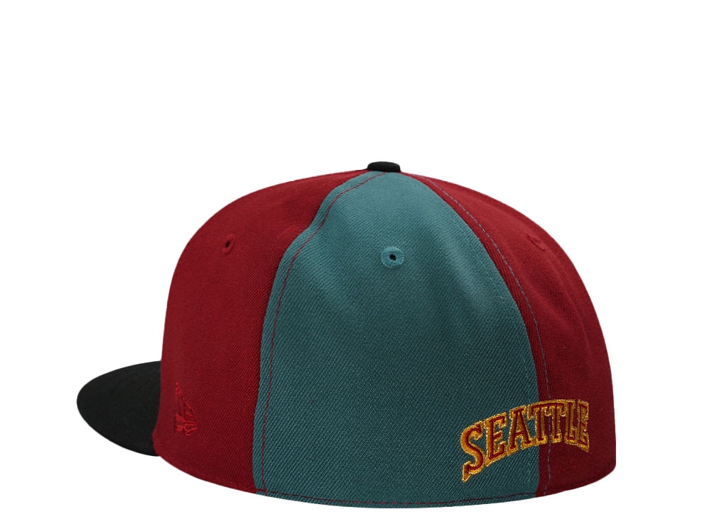 New Era Seattle Super Sonics NBA Western Conference Pinwheel Edition 59Fifty Fitted Gorra