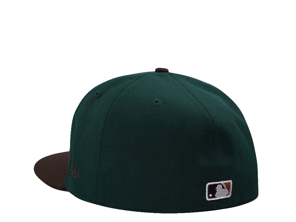 New Era Los Angeles Dodgers Back to Back World Series Dark Green Two Tone Edition 59Fifty Fitted Gorra