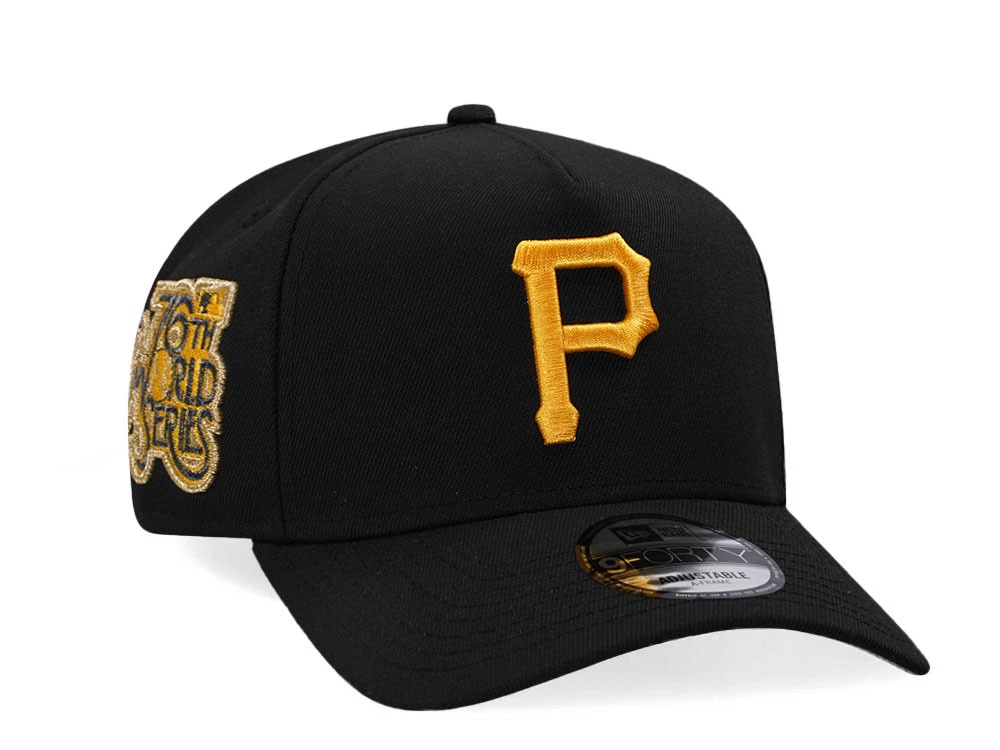 New Era Pittsburgh Pirates World Series 1979 Black Gold 9Forty A Frame Snapback Gorra