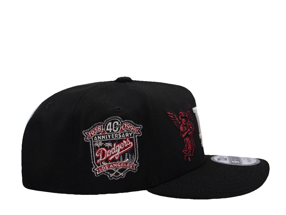 New Era Los Angeles Dodgers 40th Anniversary Angel Black Prime Edition 9Fifty A Frame Snapback Gorra