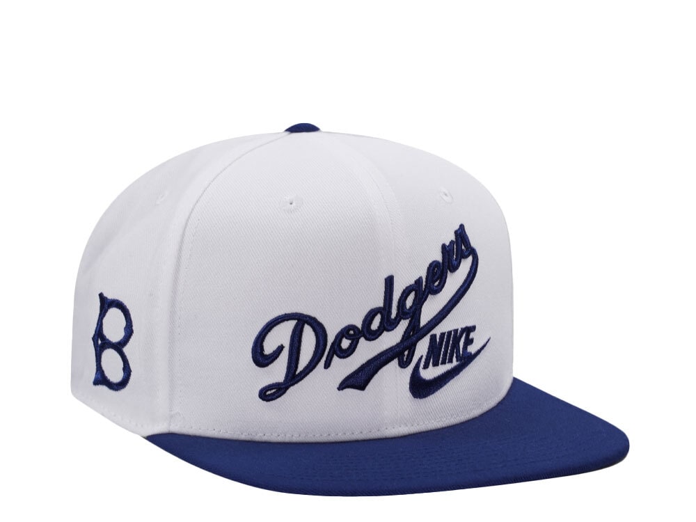 Nike Brooklyn Dodgers Cooperstown Dri-Fit White Edition Snapback Gorra