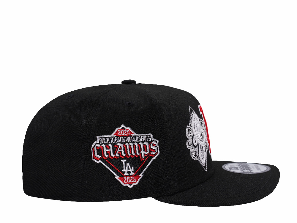 New Era Los Angeles Dodgers World Series Champions 2025 Black Prime Edition 9Fifty A Frame Snapback Gorra