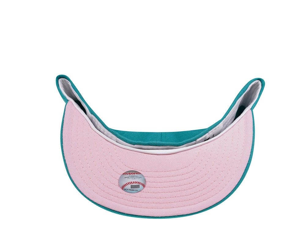 New Era New York Yankees NYC Icons Teal and Pink Edition 59Fifty Fitted Gorra