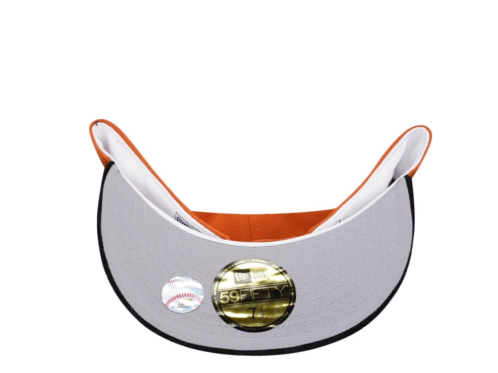 New Era Houston Astros 45 Years Cord Visor Edition Orange 59Fifty Fitted Gorra
