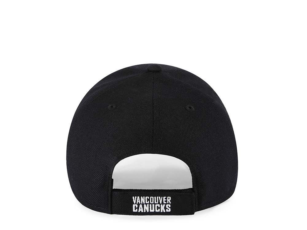 47Brand Vancouver Canucks Classic Black Strapback Gorra