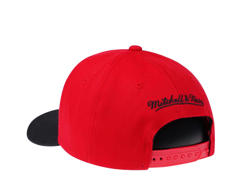 Mitchell & Ness Atlanta Hawks Two Tone Red Line Solid Flex Snapback Gorra