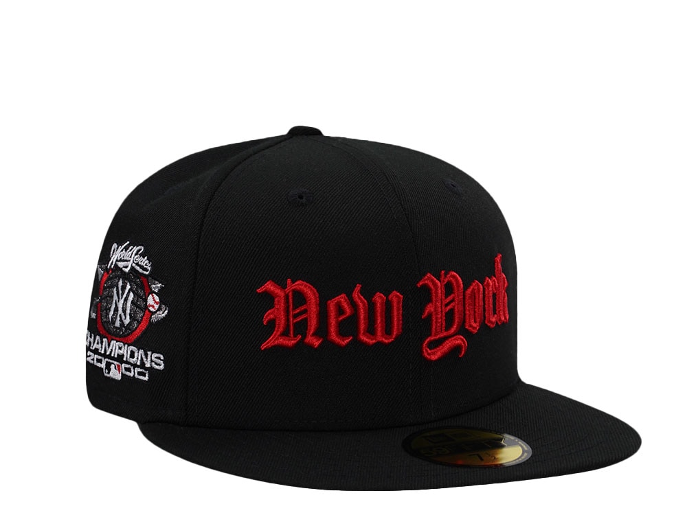 New Era New York Yankees World Series Champions 2000 Black Prime Edition 59Fifty Fitted Gorra