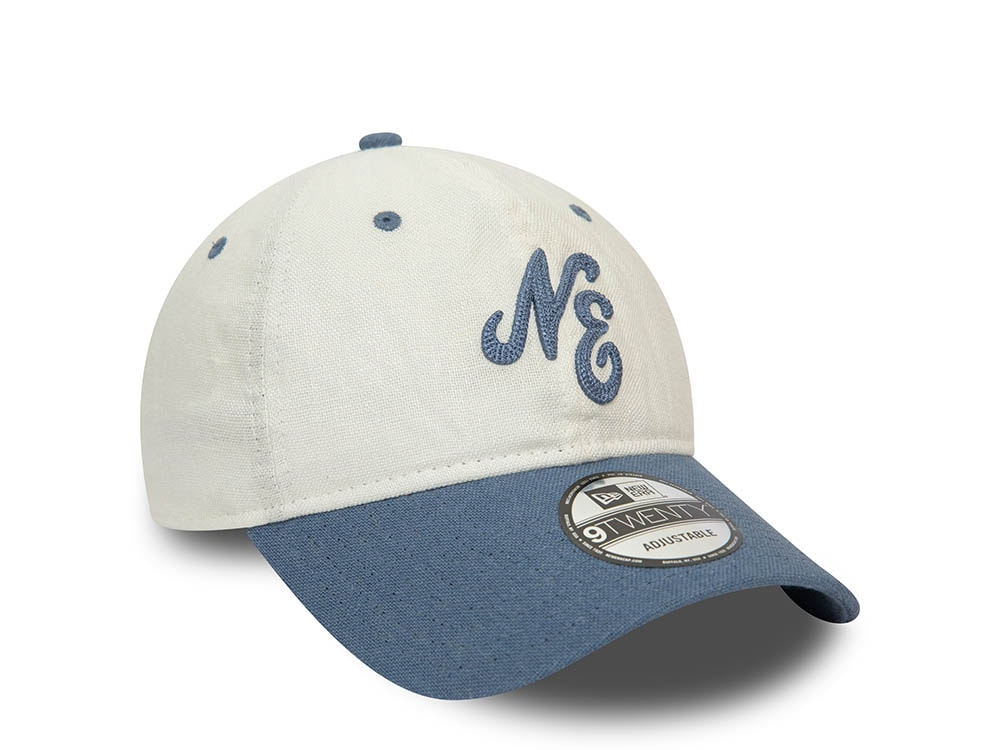 New Era Linen Script Blue 9Twenty Strapback Gorra